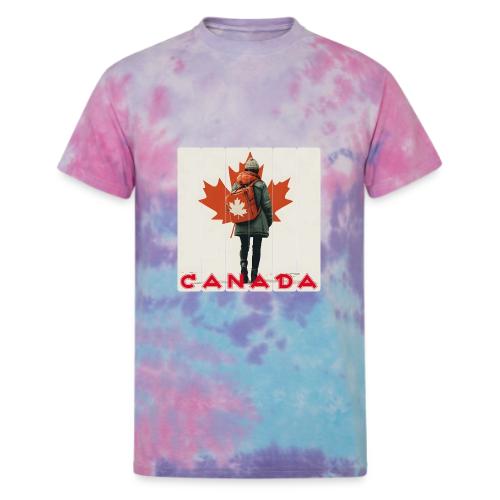 Canada: Proud Canadian Woman - Unisex Tie Dye T-Shirt