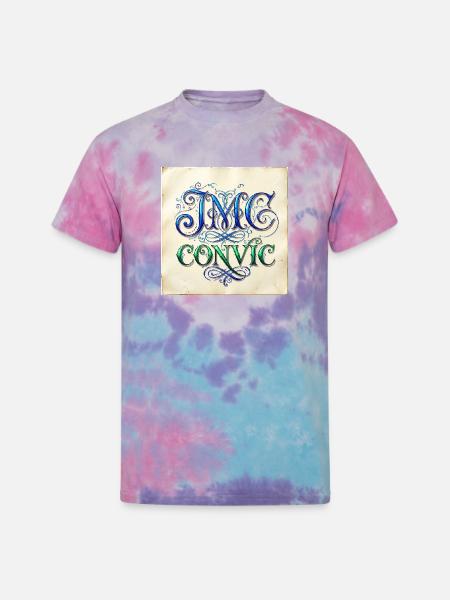IMC Convic Monogram Flourish - Unisex Tie Dye T-Shirt - cotton candy