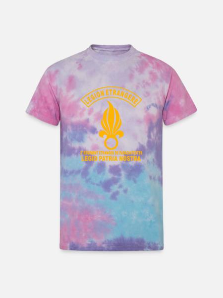 French Foreign Legion - Unisex Tie Dye T-Shirt - cotton candy
