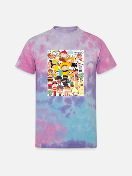 "Selfie" - Unisex Tie Dye T-Shirt - cotton candy