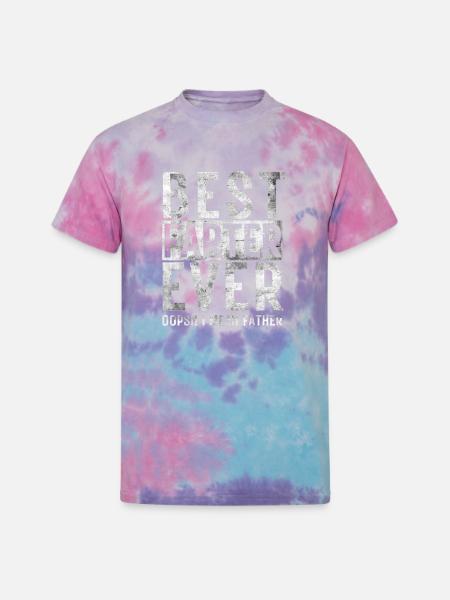 farter father Fathers Retro - Unisex Tie Dye T-Shirt - cotton candy