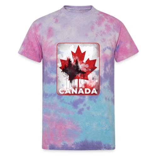 Canada's Maple Leaf Pride - Unisex Tie Dye T-Shirt