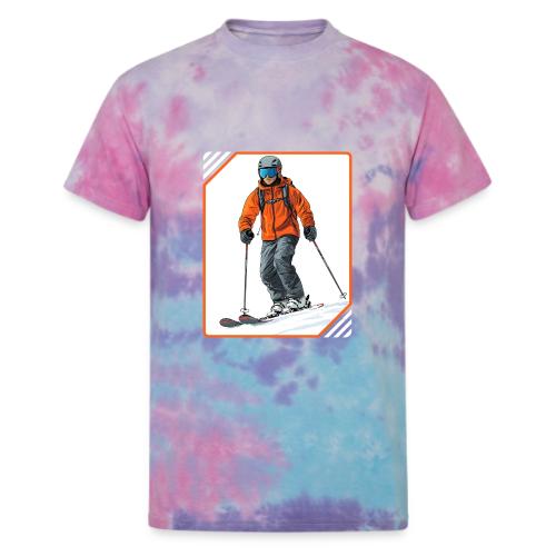 Skiing Thrill Ride - Unisex Tie Dye T-Shirt