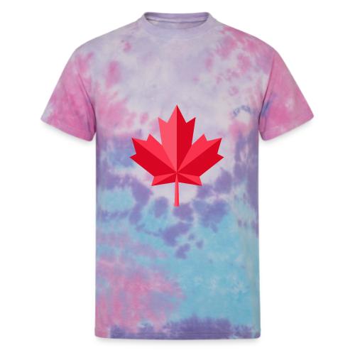 Canadian red maple leaf - Unisex Tie Dye T-Shirt