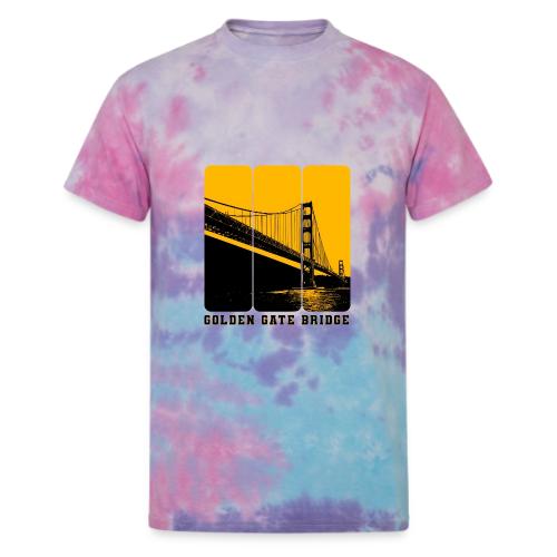 Golden Gate Bold Icon - Unisex Tie Dye T-Shirt