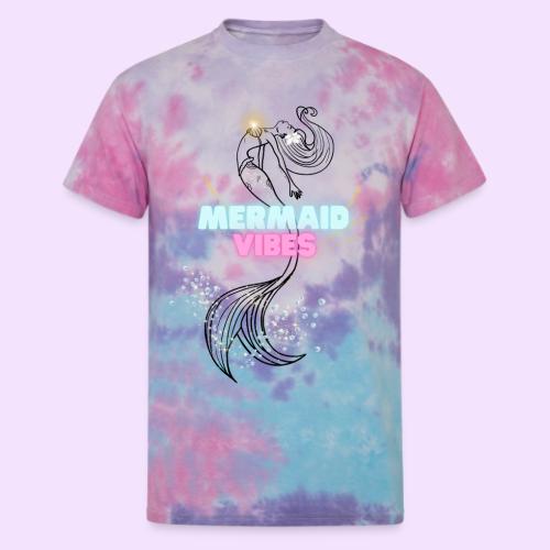 Mermaid Vibes Design - Unisex Tie Dye T-Shirt