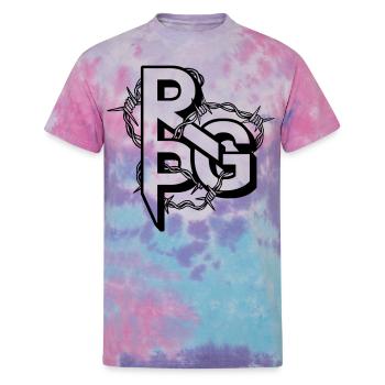 Barbed Live Wire RGP MONO - Unisex Tie Dye T-Shirt - cotton candy - Front