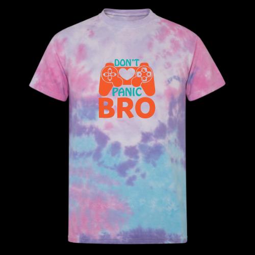 Don't Panic Bro! Heart Gamer - Unisex Tie Dye T-Shirt