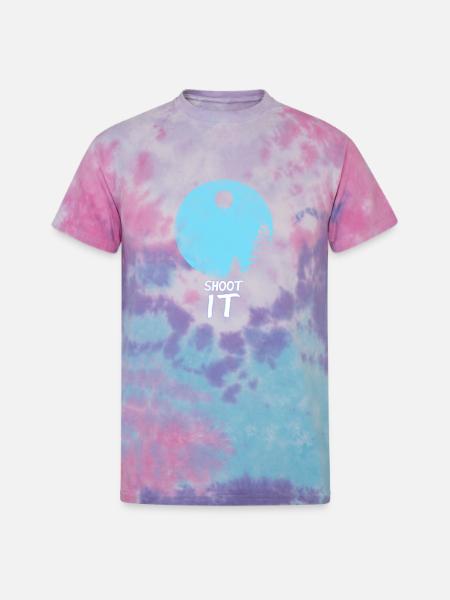 Shoot It107 - Unisex Tie Dye T-Shirt - cotton candy