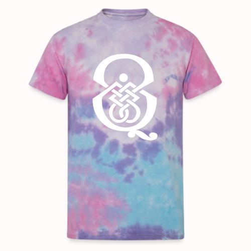 qcpb white logo - Unisex Tie Dye T-Shirt