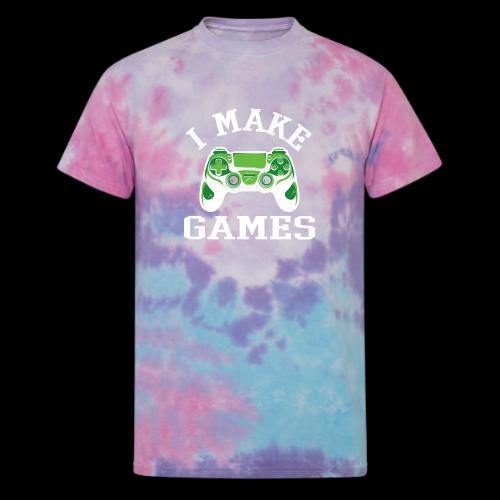 I Make Games - Game Dev - Unisex Tie Dye T-Shirt