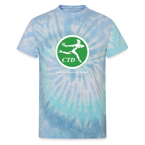 Cannabis Transworld Delivery - Green-White - Unisex Tie Dye T-Shirt