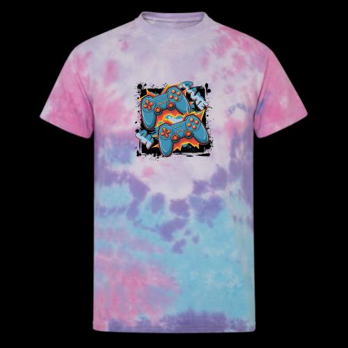 Two Player Game On! - Unisex Tie Dye T-Shirt