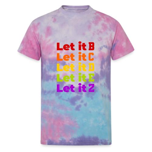 Let It Be Alphabetical - Unisex Tie Dye T-Shirt