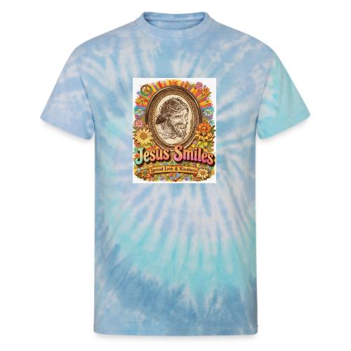 jesus-smile.com, Rare Portrait, Jesus the Healer. - Unisex Tie Dye T-Shirt