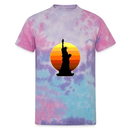 USA: Golden Horizon Liberty - Unisex Tie Dye T-Shirt