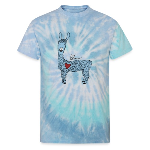 Cute llama - Unisex Tie Dye T-Shirt