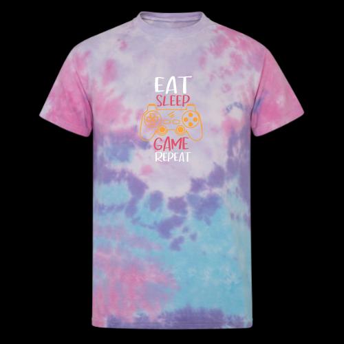 Eat, Sleep, Game, Repeat! - Unisex Tie Dye T-Shirt