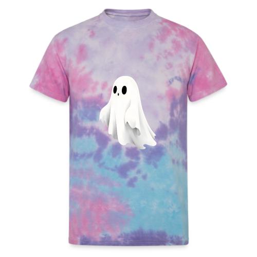 Cute Ghost Cartoon Design - Unisex Tie Dye T-Shirt