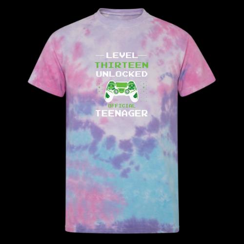 Level Thirteen Unlocked: Official Teenager - Unisex Tie Dye T-Shirt