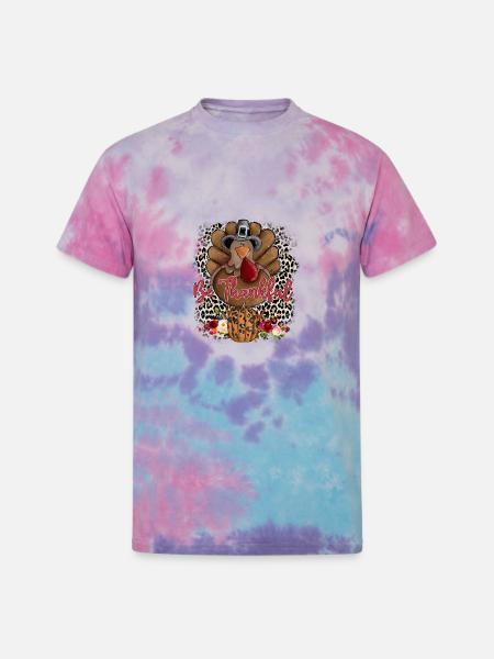 Be Thankful - Unisex Tie Dye T-Shirt - cotton candy