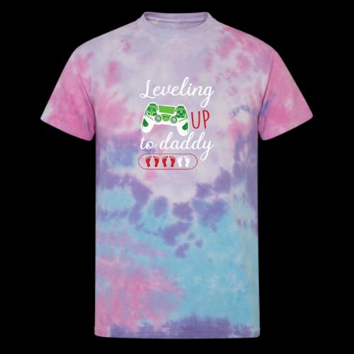 Leveling Up to Daddy Gamer - Unisex Tie Dye T-Shirt