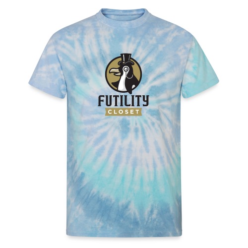 Futility Closet Logo - Color - Unisex Tie Dye T-Shirt