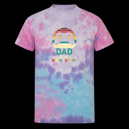 Dad of the Birthday Boy Gamer - Unisex Tie Dye T-Shirt