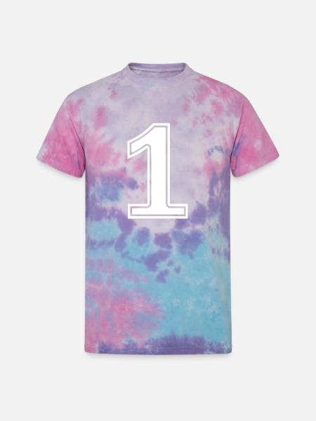 1 - Unisex Tie Dye T-Shirt - cotton candy