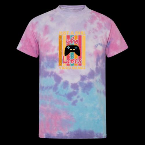 Just A Girl Who Loves Video Games - Unisex Tie Dye T-Shirt