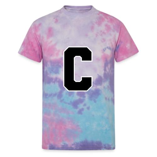 Varsity Letter C Collegiate Monogram - Unisex Tie Dye T-Shirt
