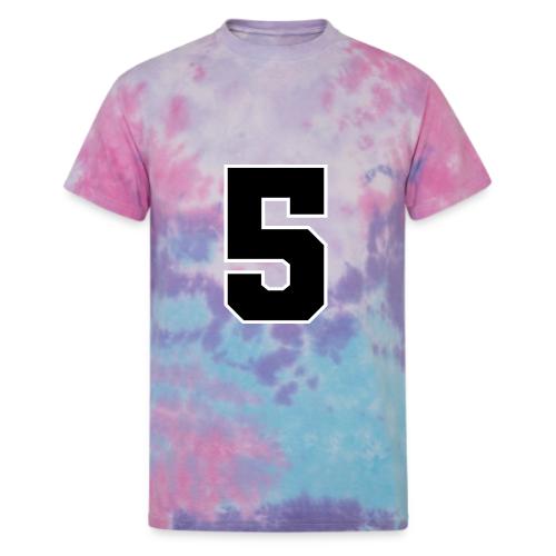 Varsity Number 5 Athletic Design - Unisex Tie Dye T-Shirt