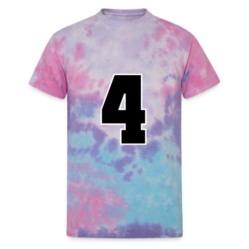 Varsity Number 4 College Style - Unisex Tie Dye T-Shirt