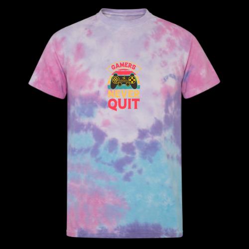 Gamers Never Quit Tee - Unisex Tie Dye T-Shirt