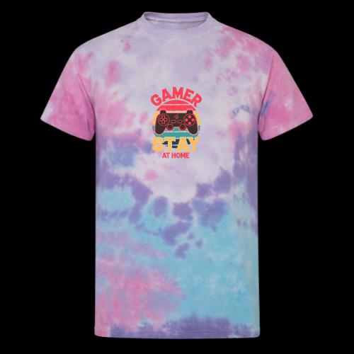Gamers Stay at Home - Unisex Tie Dye T-Shirt