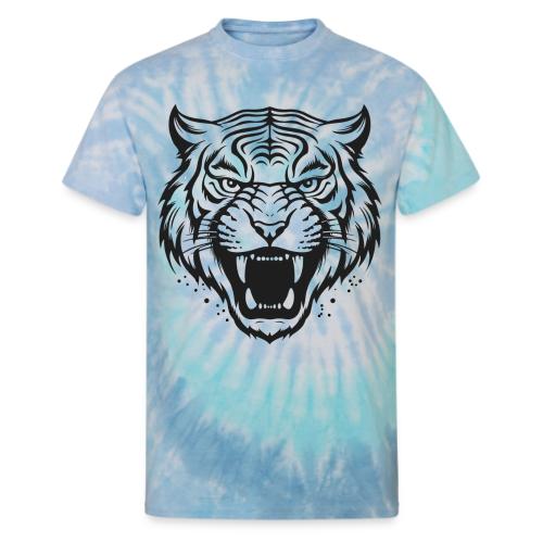 Wild Tiger Fashion, the fury of the feline tiger. - Unisex Tie Dye T-Shirt