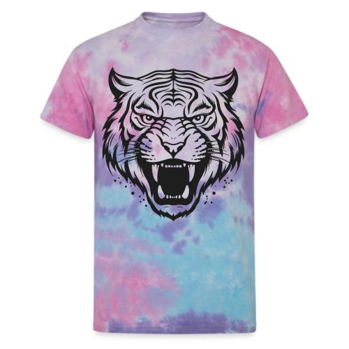 Wild Tiger Fashion, the fury of the feline tiger. - Unisex Tie Dye T-Shirt