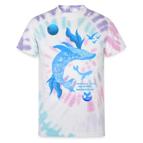 The Wonders Of The Sea - Unisex Tie Dye T-Shirt