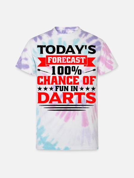 Darts Dart Player - Unisex Tie Dye T-Shirt - Pastel Spiral