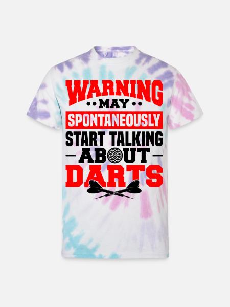 Darts Dart Player - Unisex Tie Dye T-Shirt - Pastel Spiral