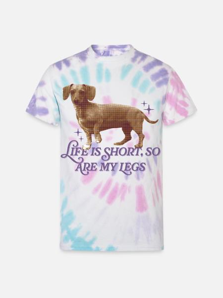 Life Is Short  - Unisex Tie Dye T-Shirt - Pastel Spiral