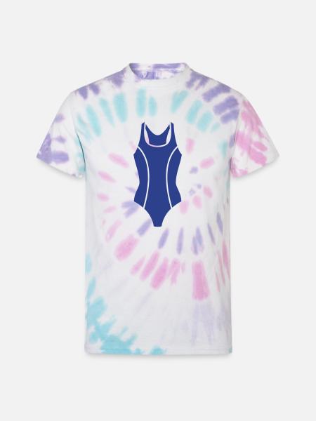 Swim Suit - Unisex Tie Dye T-Shirt - Pastel Spiral