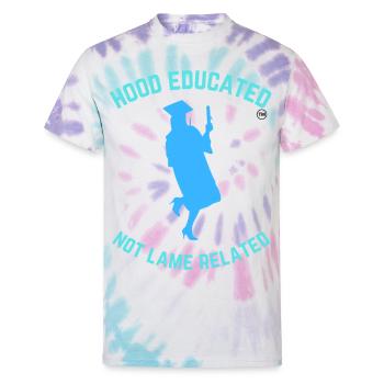 Woman In Heels Hood Edu Not Lame Related 3 - Unisex Tie Dye T-Shirt - Pastel Spiral - Front