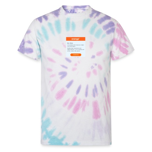 orange - Unisex Tie Dye T-Shirt