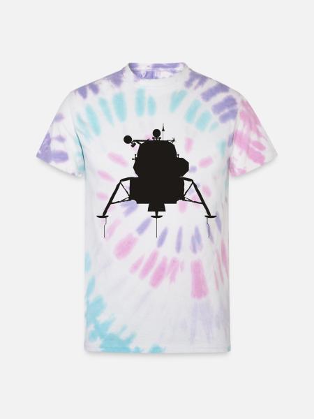 Lunar Module - Unisex Tie Dye T-Shirt - Pastel Spiral