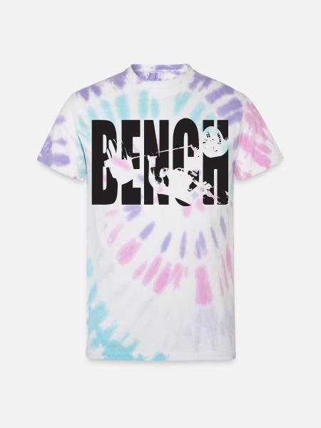 Bench Press - Unisex Tie Dye T-Shirt - Pastel Spiral