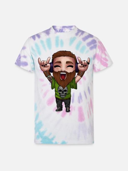 Cooldude - Unisex Tie Dye T-Shirt - Pastel Spiral