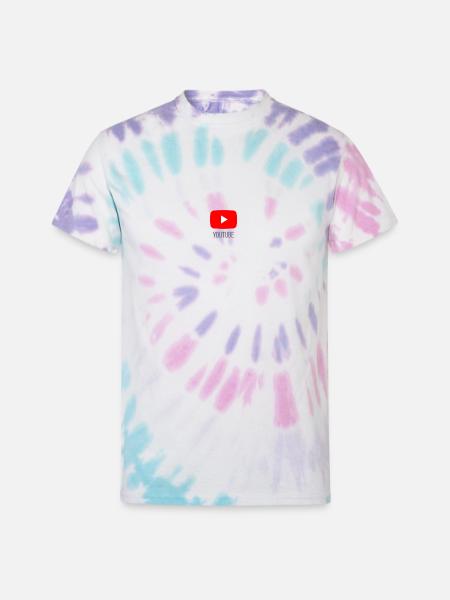 Youtube - Unisex Tie Dye T-Shirt - Pastel Spiral