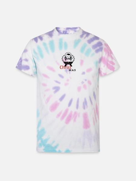 Baby Jesus Christmas - Unisex Tie Dye T-Shirt - Pastel Spiral