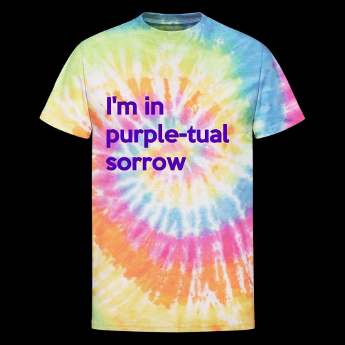 Purple-tual sorrow - Unisex Tie Dye T-Shirt